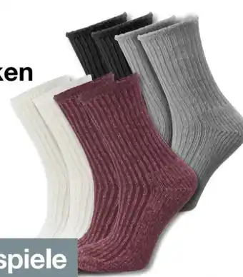 Woolworth mischmasch berlin Damen Wintersocken 2er-Pack Angebot