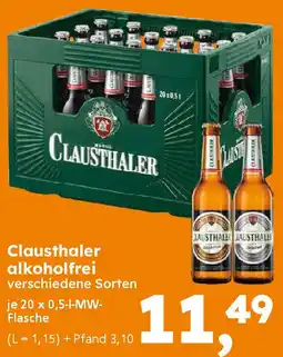 Globus Baumarkt Clausthaler alkoholfrei Angebot