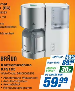 Expert BRAUN Kaffeemaschine KF5105 Angebot