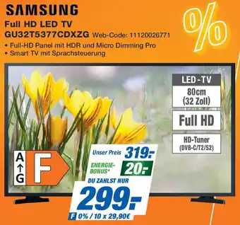 Expert SAMSUNG Full HD LED TV GU32T5377CDXZG Angebot