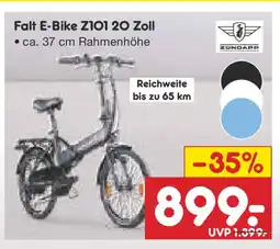 Netto Marken-Discount ZUNDAPP Falt E-Bike Z101 20 Zoll Angebot