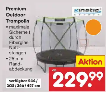 Netto Marken-Discount Premium Outdoor Trampolin Angebot