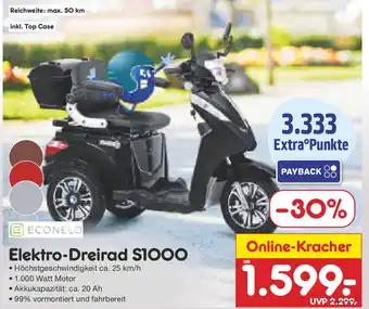 Netto Marken-Discount ECONELO Elektro-Dreirad S1000 Angebot