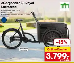 Netto Marken-Discount eCargorider 3.1 Royal Lastenrad Angebot