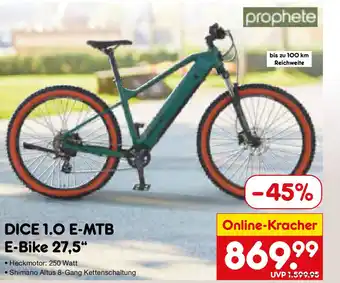 Netto Marken-Discount prophete DICE 1.0 E-MTB E-Bike 27,5" Angebot