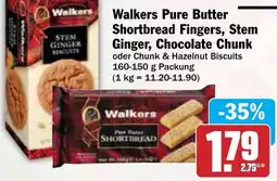 Hit Walkers Pure Butter Shortbread Fingers, Stem Ginger, Chocolate Chunk Angebot