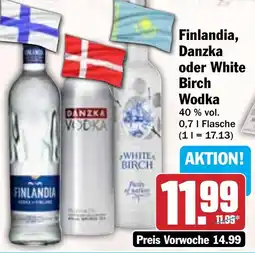 Hit Finlandia, Danzka oder White Birch Wodka Angebot