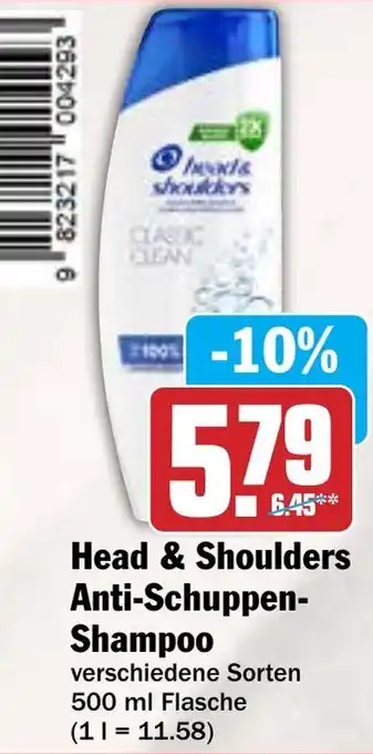 Hit Head & Shoulders Anti-Schuppen Shampoo Angebot