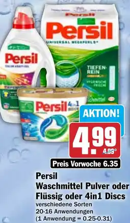 Hit Persil Waschmittel Pulver oder Flüssig oder 4in1 Discs Angebot