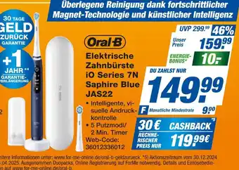 Expert Oral-b elektrische zahnbürste io series 7n saphire blue jas22 Angebot