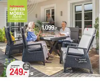 Hofmeister Gartentisch oder gartensessel Angebot