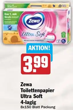 Hit Zewa Toilettenpapier Ultra Soft 4-lagig Angebot