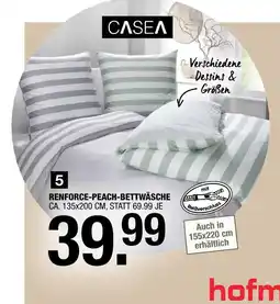 Hofmeister Casea renforce-peach-bettwäsche Angebot