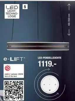 Hofmeister E-lift led-pendelleuchte Angebot