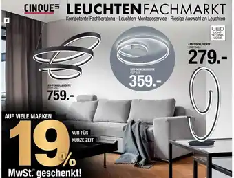 Hofmeister Cinque led-pendelleuchte, led-deckenleuchte, led-tischleuchte Angebot