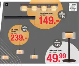 Hofmeister Led licht-technologie led-deckenleuchte, led-pendelleuchte, akku-tischleuchte Angebot