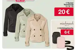 Woolworth Kurzer trenchcoat oder umhängetasche Angebot