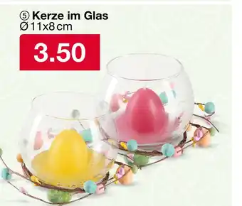 Woolworth Kerze im glas Angebot