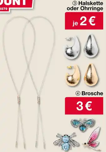 Woolworth Halskette oder ohrringe oder brosche Angebot