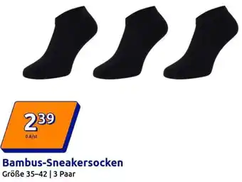 Action Bambus-Sneakersocken Angebot