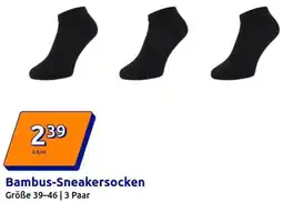 Action Bambus-Sneakersocken Angebot