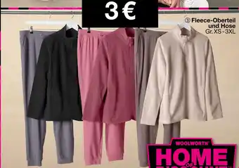 Woolworth Woolworth fleece-oberteil und hose Angebot