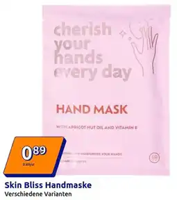 Action Skin Bliss Handmaske Angebot