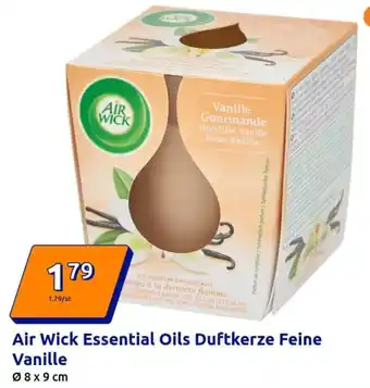 Action Air Wick Essential Oils Duftkerze Feine Vanille Angebot