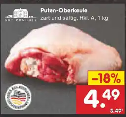 Netto Marken-Discount GUT PONHOLZ Puten-Oberkeule Angebot