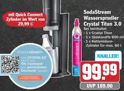 Hit SodaStream Wassersprudler Crystal Titan 3.0 Angebot