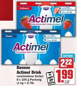 Hit Danone Actimel Drink Angebot