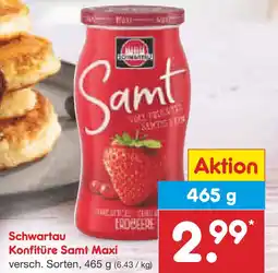 Netto Marken-Discount Schwartau Konfitüre Samt Maxi Angebot