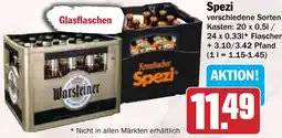 Hit Warsteiner oder Krombacher Spezi Angebot