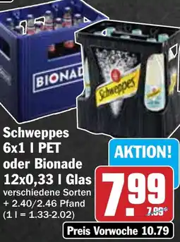 Hit Schweppes oder Bionade Angebot