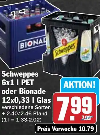 Hit Schweppes oder Bionade Angebot