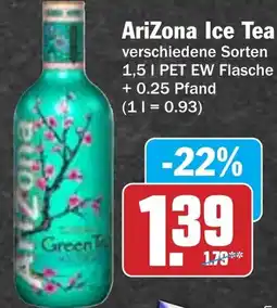 Hit AriZona Ice Tea Angebot