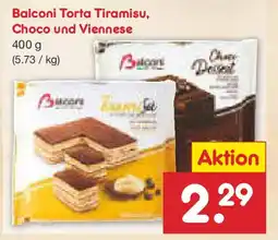 Netto Marken-Discount Balconi Torta Tiramisu, Choco und Viennese Angebot