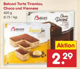 Netto Marken-Discount Balconi Torta Tiramisu, Choco und Viennese Angebot