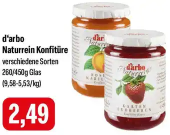 Feneberg d'arbo Naturrein Konfitüre Angebot