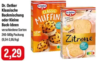 Feneberg Dr. Oetker Klassische Backmischung oder Kleine Back-Ideen Angebot