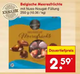 Netto Marken-Discount SCHOKOLIEBE Belgische Meeresfrüchte Angebot