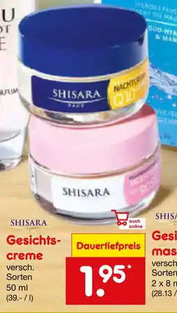 Netto Marken-Discount SHISARA Gesichtscreme Angebot