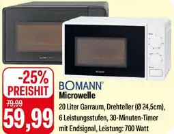 Feneberg BOMANN Microwelle Angebot