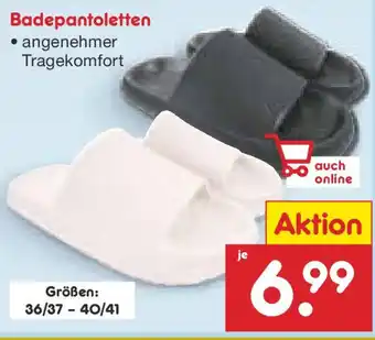 Netto Marken-Discount Badepantoletten Angebot