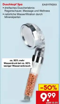 Netto Marken-Discount EASYmaxx Duschkopf Spa Angebot