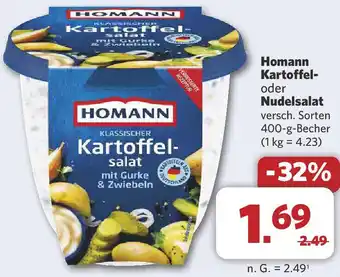 Combi Homann Kartoffel- oder Nudelsalat Angebot