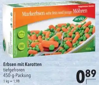 CITTI Markt Ardo Erbsen mit Karotten Angebot