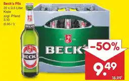 Netto Marken-Discount Beck's Pils Angebot