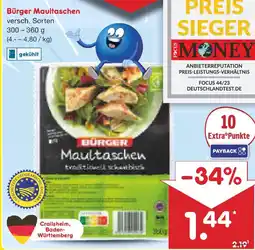 Netto Marken-Discount Bürger Maultaschen Angebot