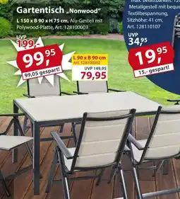 Sonderpreis Baumarkt Gartentisch,,Nonwood" Angebot